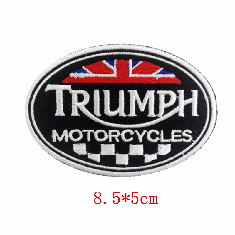 Стиль Триумф мотоциклы логотип вышитые DIY аксессуар мотоциклетная куртка Байкер жилет Нашивки
