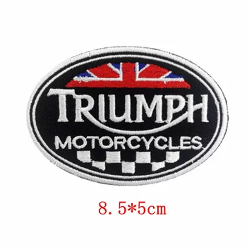 

New style Triumph Motorcycles logo Embroidered DIY Accessory Motorcycle Jacket Biker Vest Patches