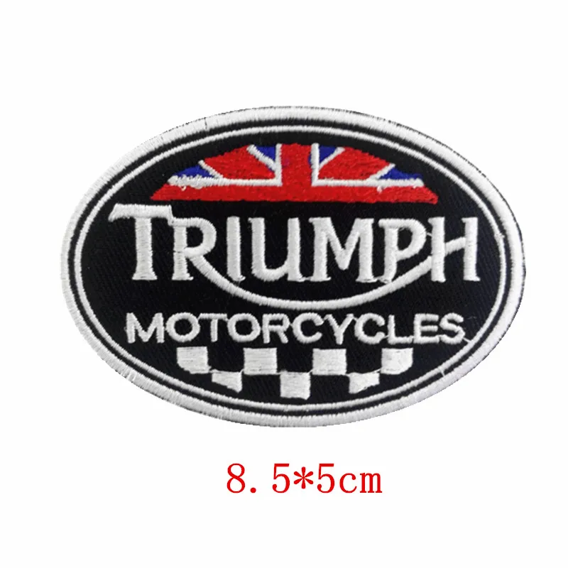 Новый стиль вышитый логотип мотоцикла Triumph аксессуары сделай сам мотоциклетная
