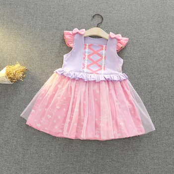 

Girls Rapunzel Costume Kids Lolita Dress Carnival Costumes For Girl Children Christmas Gift Halloween Baby Clothes