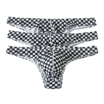 

3PCS/Lot Male G-Strings Thongs Comfortable Low Rise Panties Fashion Sexy Men's G-Strings Thongs Sexy Lingerie Men Underwears