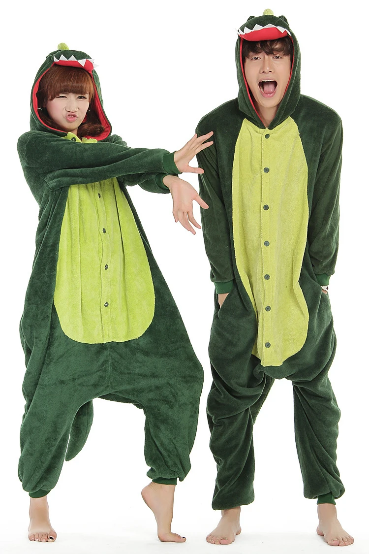 FS 0682 Adult Animal Footed Pajamas Cartoon Dinosaur ...