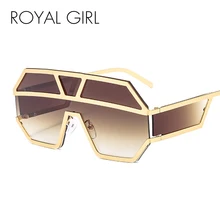 Королевские женские солнцезащитные очки больших размеров, мужские, роскошные брендовые Винтажные Солнцезащитные очки с заклепками, мужские очки без оправы, черные солнцезащитные очки ss058