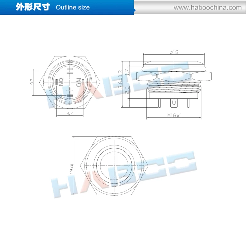 16mm LED