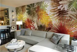 Пользовательские обои 3d, Юго-Восточной Азии стиль пальма листьев Искусство Фрески для гостиной спальня ТВ фоне стены Papel де Parede