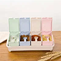 Mode Küche box Vier fällen löffel gewürz box 25,8*9*7,2 cm