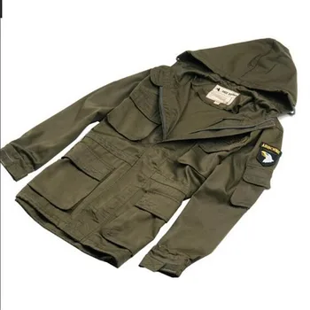 

military tactical jacket for men 101st Airborne Division outdoor hooded windbreaker jacket men's single 8001