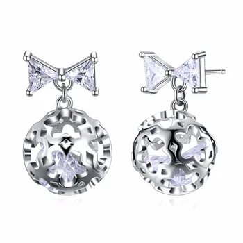 

Otogo Transing 2019 Silver Color High Polish Butterfly & flower ball with AAA Austrian Cubic Zirconia for Wedding Party Jewelry