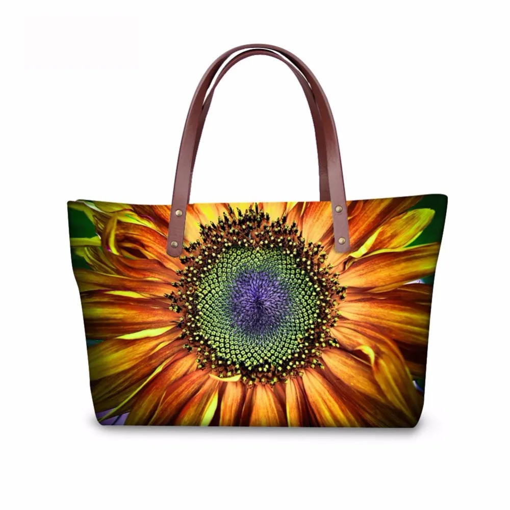 

Noisydesigns women messenger bags sunflower beauty printing hand bag for bags girls shoulder bag ladies bolsa feminina 2018