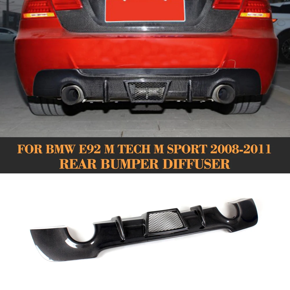 3 Series Carbon Fiber Rear Diffuser Lip Spoiler For BMW E92 Coupe E93
