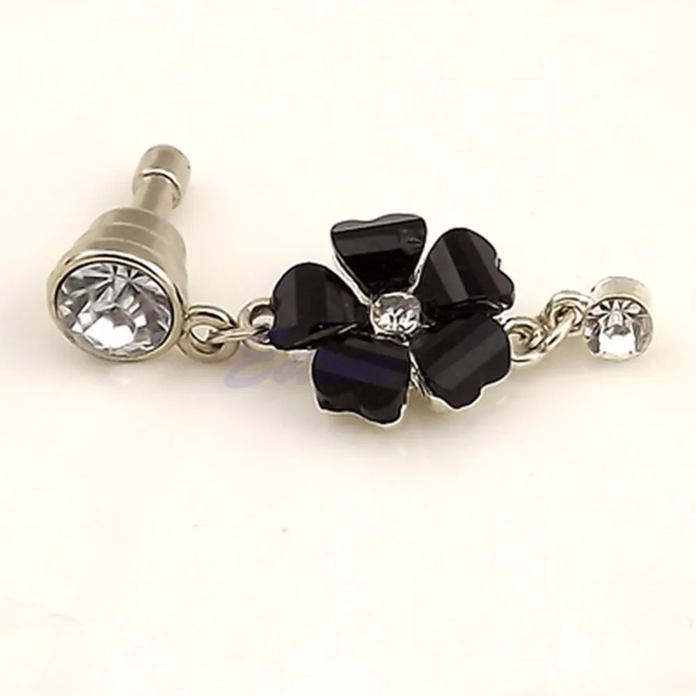 

OOTDTY 3.5mm Crystal Flower Earphone Anti Dust Plug Cap Stopper For iPhone HTC Samsung