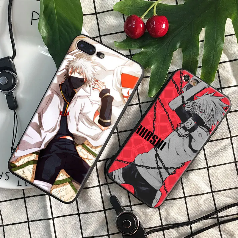 

Naruto Kakashi Hatake soft silicone TPU Phone Case cover Shell For Apple iPhone 5 5S SE 6 6S 6Plus 6sPlus 7 7Plus 8 8Plus X