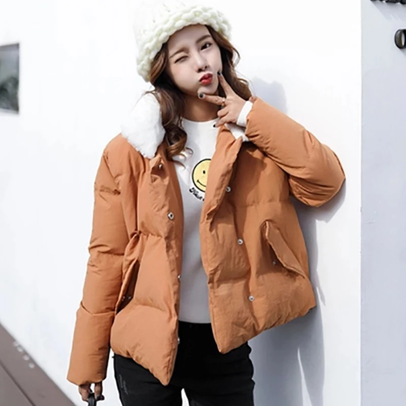 En Courtes Chaud Femmes Veste Collier Capuchon À Yellow Coton Matelassée Survêtement Parkas Black Automne Épais Agneau Femelle D'hiver citrus D8a54 Mince zfpxnwt