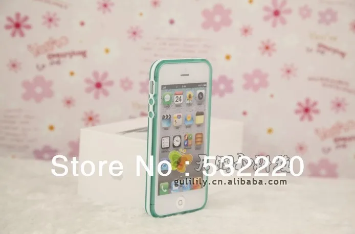 Min order is 10USD! Free shipping Candy-colored TPU matte box jelly color water phone sets for Iphone 5 designs |