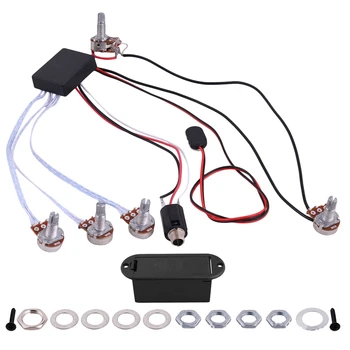 

Eq-B3T 3 Band Eq Equalizer Preamp Circuit Active Pickup 5 Control Knobs 3-Way Toggle Switch Guitar Control System