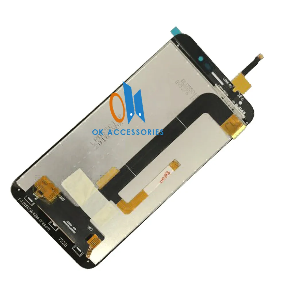 Skup Czarny biały złoty kolor 5.5 Cal do wyświetlacza LCD cubot dinozaur z montaż digitizera ekranu dotykowego z taśmą narzędziową