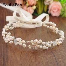 YouLaPan HP127 свадьба тиара Свадебная повязка Свадебные Головные уборы с жемчугом украшения для волос невесты Hairband свадебные аксессуары для волос