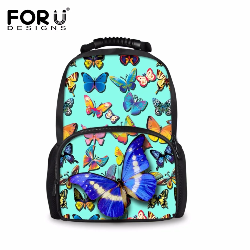 FORUDESIGNS Fantasy Butterfly Printing Backpack for Women School Girls Daily Backpack for Travel Children Kids Laptop