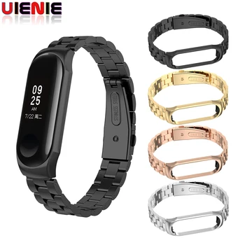 

For Xiaomi Mi Band 4 3 Replacement Stainless Steel Wrist Strap Band Bracelet Accessories Wrist Strap Wristbands For Mi Band 3 4