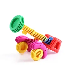 50 шт. Детские забавные пластиковые строительные блоки Развивающие игрушки для детей 3D Строительная игрушка Детские DIY Пуля дизайн смешные кирпичи