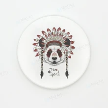 Индийский хипстер животные милый каваи хиппи панда Кот Орел, волк подставка для керамической чашки Креативный подарок кухня дополнительный коврик напитки