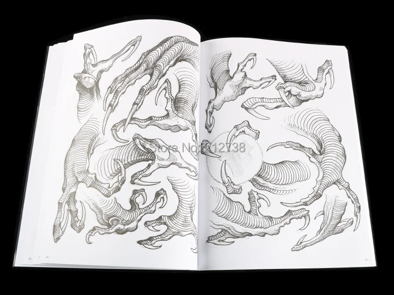 Newest Dragon Claws Tattoo Designs By Filip Leu Tattoo Book Body Art Design Pattern Template Free Shipping B5 Tattoo Accesories Aliexpress