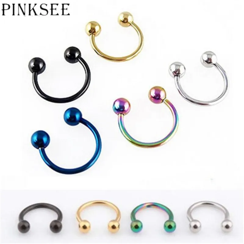 Aliexpress.com : Buy PINKSEE Fashion 5Pcs Stainless Steel Eyebrow Nose ...