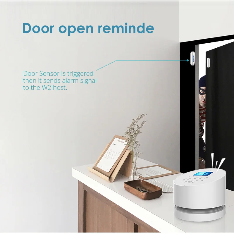 KERUI W2 WiFi/GSM/PSTN безопасность дома умный жилой Alarme наборы 2 4 дюймов TFT цветной дисплей