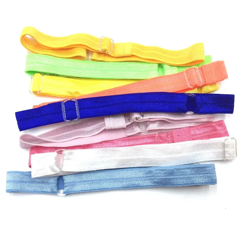 

New Arrival 100pcs/lot Shimmery Foe Elastic Adjustable Headband FOE Hairband Hair Accessories Headwear