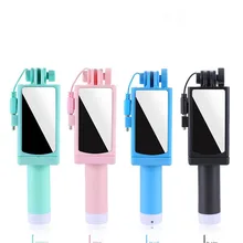 Универсальный 14 см-67 см селфи палка монопод из нержавеющей стали с зеркалом портативный для IOS/Android/Xiaomi/redmi 5 plus/