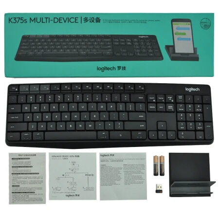 Клавиатура Logitech K375s для нескольких устройств Тихая клавиатура планшета IPAD