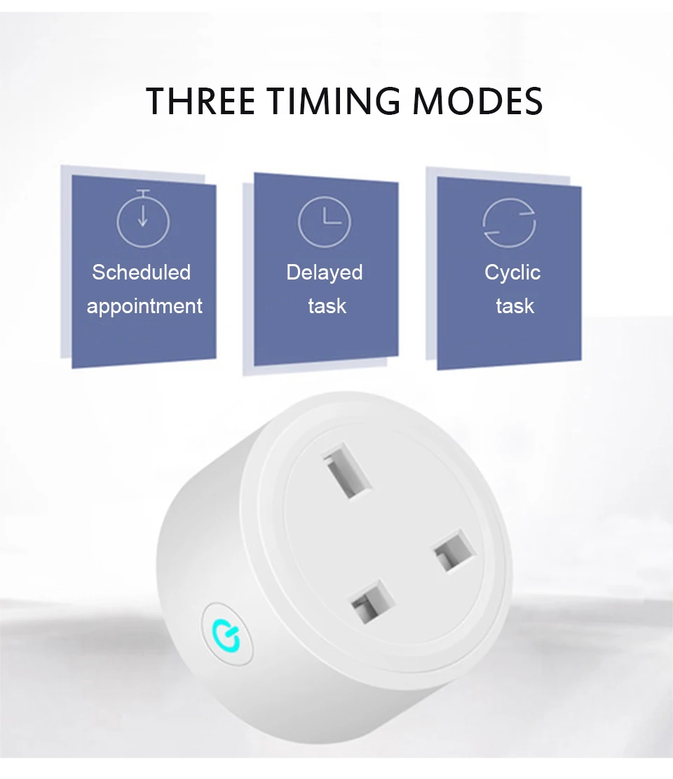 1PC UK Smart Socket Wifi Wireless APP Remote Power Switch Voice Intelligent Home Power Plug for Amazon Alexa Google Outlet (3)