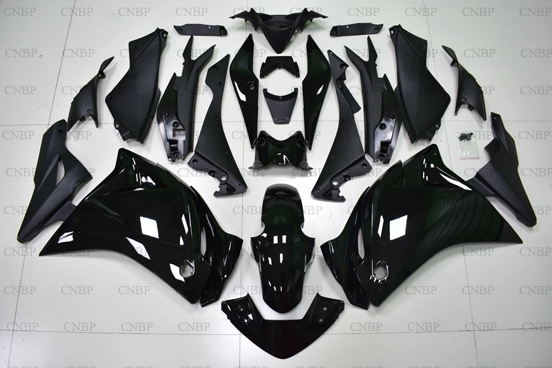Обтекатели CBR250 RR 2011 2014 CBR 250 2012 13 14 глянцевые черные из АБС|Пластиковые и