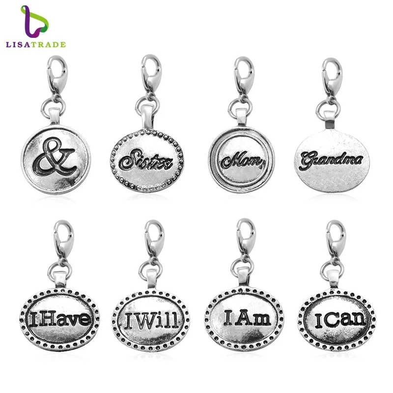 

Fashion Charms More design necklace pendants fit floating charm locket with Lobster clasp LSFE32*20-LSFE32-9*20
