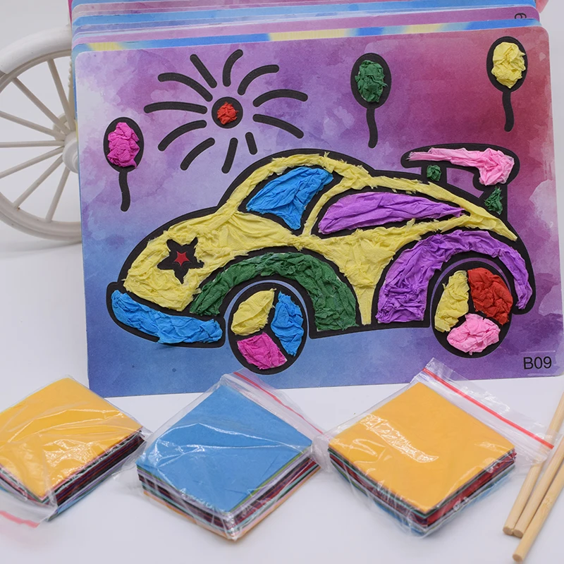 8 Design Diy Crafts Kids Kindergarten Handicraft Material Baby Toys For Children Felt Paper Arts And Craft For Boy Girl 2018 New