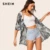 SHEIN Boho Multicolor Chinese Botanical Print Tie Dye