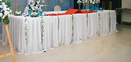Table skirt wedding table skirting table cover welcome skirting