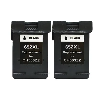 

2 pcs For HP 652 Black Ink Cartridge for HP652 xl 652xl Deskjet 1115 1118 2135 2136 2138 3635 3636 3835 4535 4536 4538 4675 4676