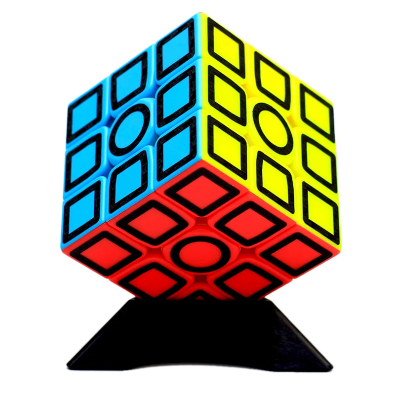 

2019 New Neo Cube Qiyi Cube Magic Stickerless With Carton Fibre Sticker Speed Puzzle Kids Educational Toys For Children Gift
