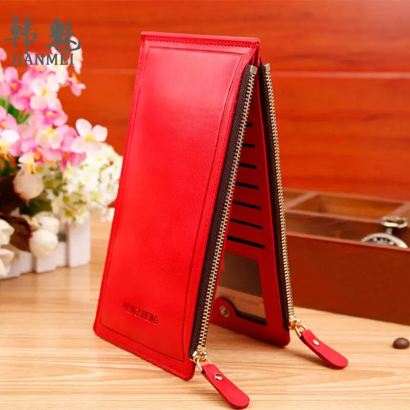 Free Shipping 2016 Women Fashion Double Zippers Wallets Ultra-large Capacity Lady Luxury Purses Clutch Card Holders J422