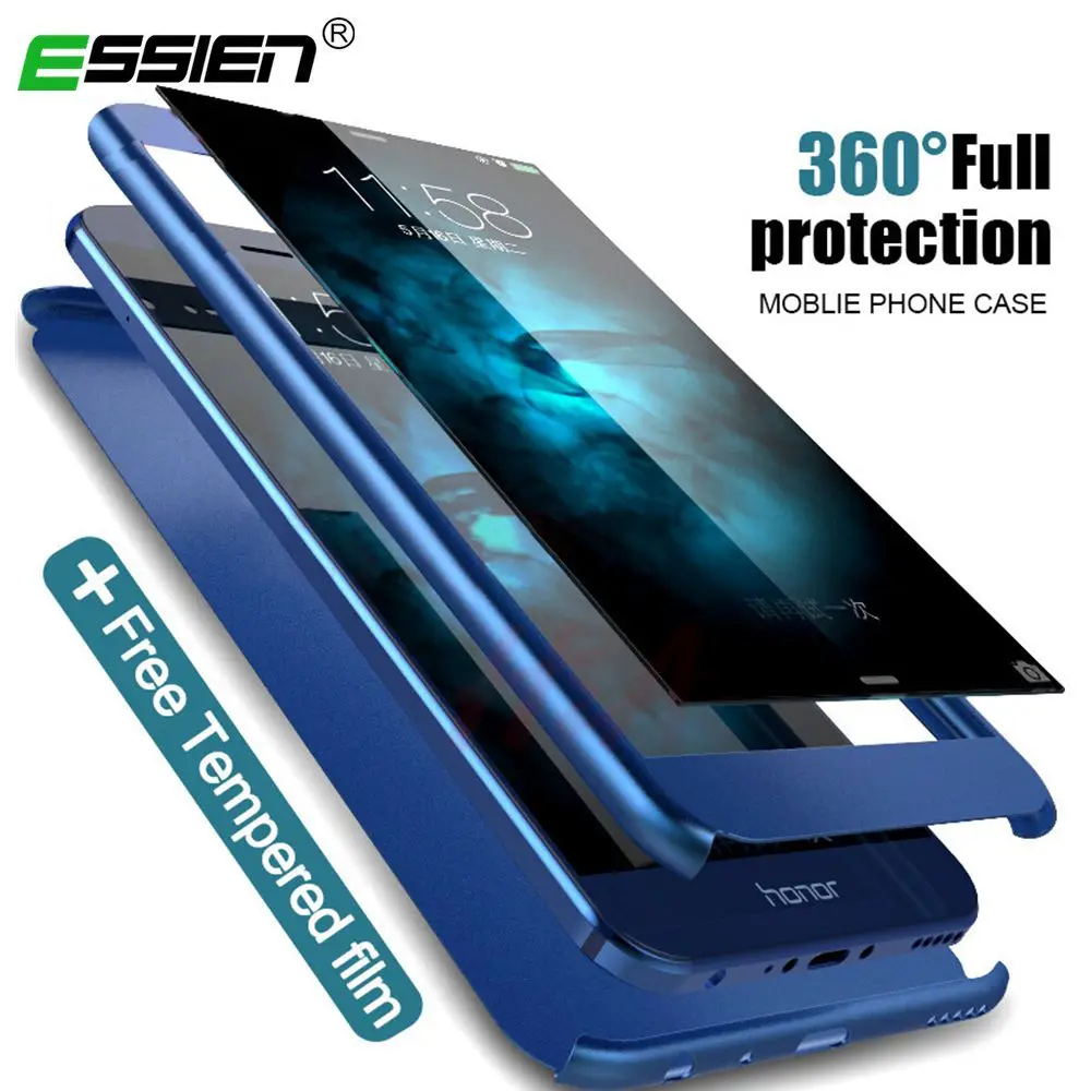 360 Degree Full Cover Case For Huawei P20 Lite Pro P10 P9 Plus Phone P Smart P8 Protection |
