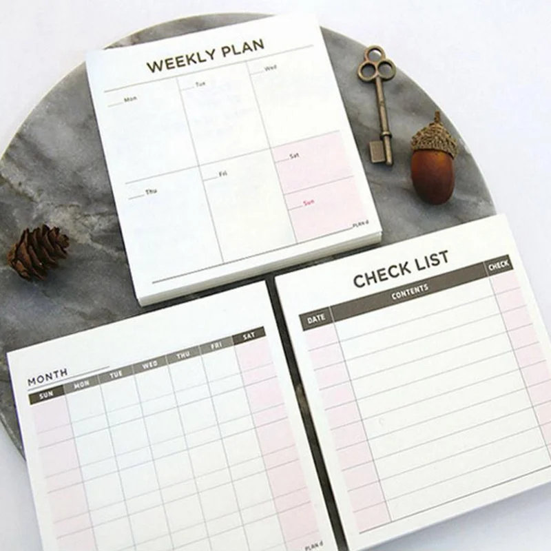 

1Pc Cute Kawaii Weekly Monthly Work Planner Book Diary Agenda Filofax For Kids School Supplies