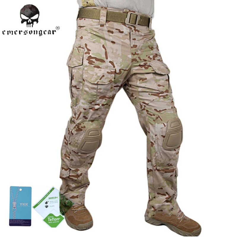 Emersongear G3 Pants with knee pads Combat Tactical airsoft Pants EM7042 MultiCam Arid MCAD CP