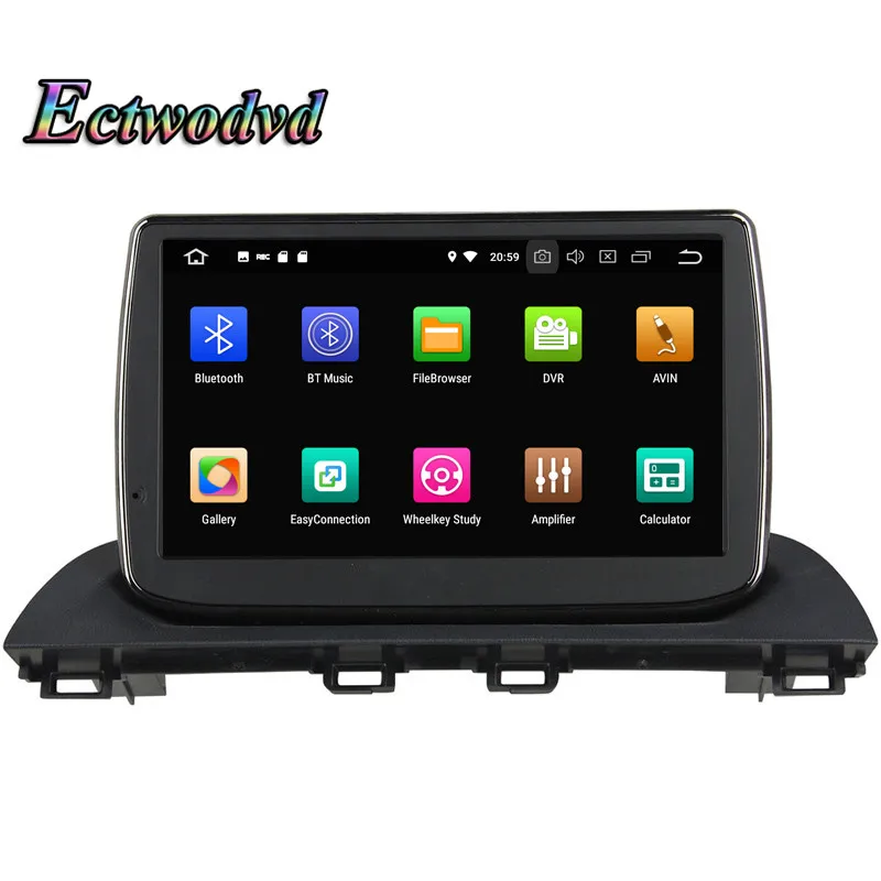 Discount Ectwodvd Octa Core 4G RAM 64G ROM Android 9.0 Car Multimedia DVD Player GPS HeadUnit For Mazda 3 Axela 2014 2015 2016- 1