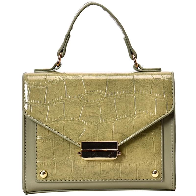 

Retro Fashion Pu Leather Bag With Ladies Stone Tote Bag 2019 Wallet Travel Handbag