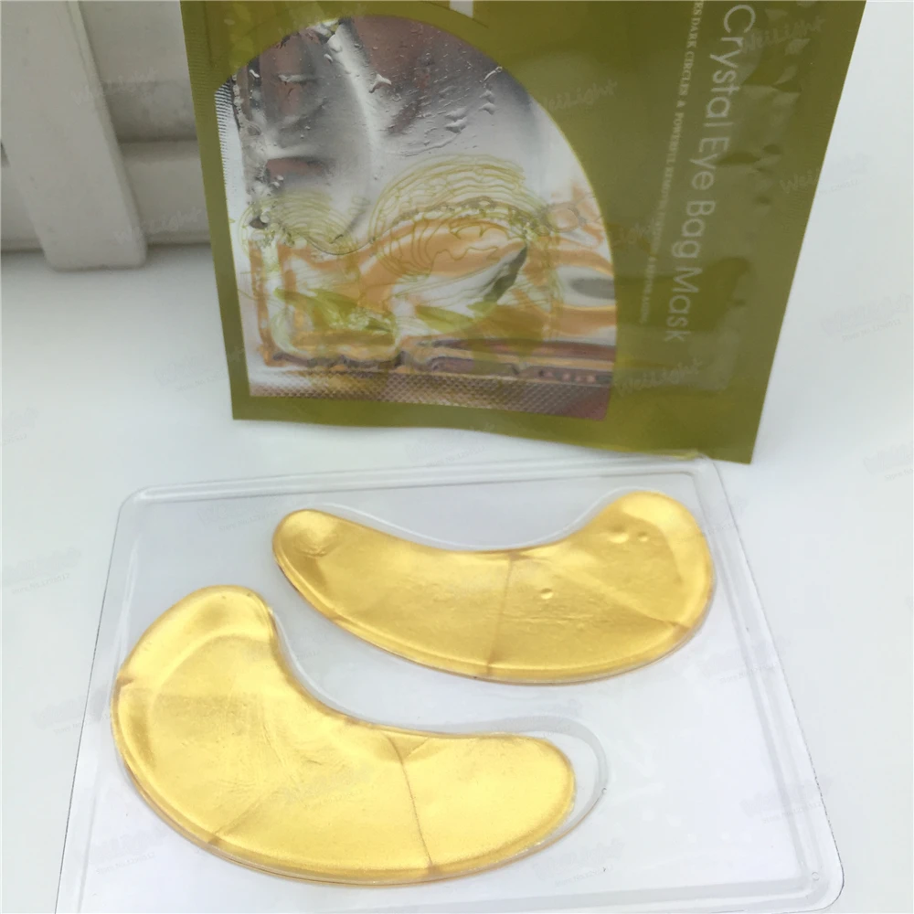 Jual 2 Pcs = 1 Pack Berkualitas Tinggi Emas Masker Mata Kolagen Hotsale Mata Patch Di Bawah Eeye Penghilang Lingkaran Hitam colageno