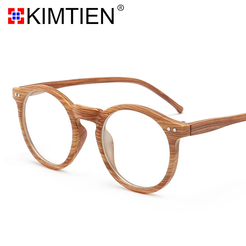 

Glasses Frame Eyeglasses Wood Grain Oculos de grau Fake Glasses Men Women Optical Spectacles Clear Computer Gaming Wood Frame