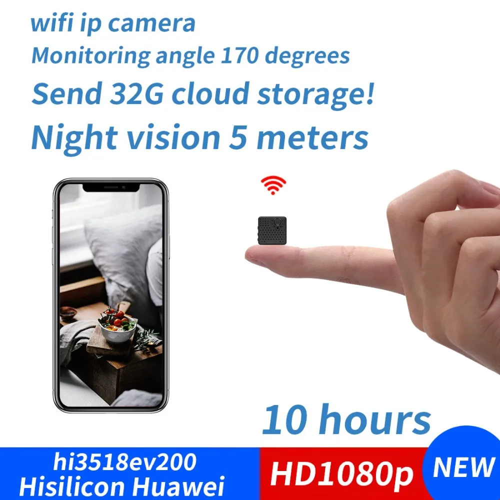 

1080P WIFI Mini Camera Time Alarm Wireless Nanny P2P IP/AP Security Night Vision Motion Detection Home Secret hidden TFcar