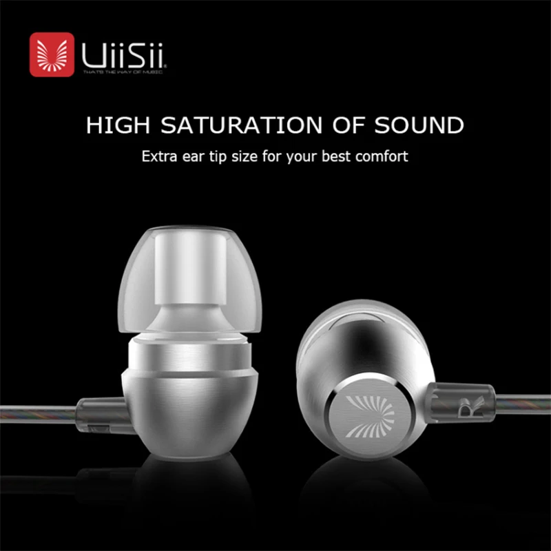 Металлические наушники вкладыши UiiSii HM7 100% оригинал супер бас DJ стерео