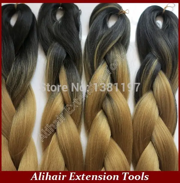 One Pack Free Shipping Black 27 Honey Blonde 100grams 20inch Ombre